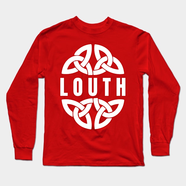 County Louth in Celtic Knot, Ireland Long Sleeve T-Shirt by TrueCelt